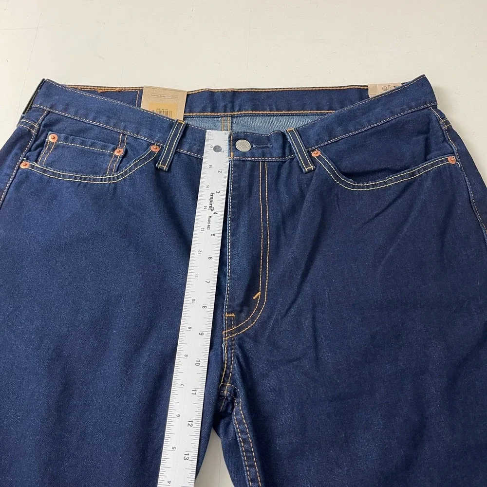Levis 514 Jeans Mens 36x32 Blue Straight Dark Wash Denim Grunge Cowboy Work Rock
